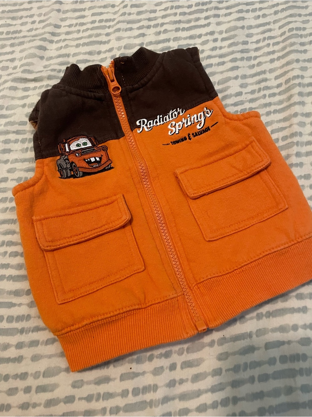 Disney cars Orange & Brown Kids Vest